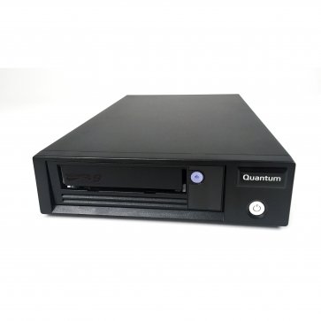 Quantum LTO-9 Tape Drive, Half Height, Tabletop, 12Gb/s SAS, Black, Kit