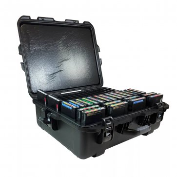 Waterproof and holds up to 50 tapes
